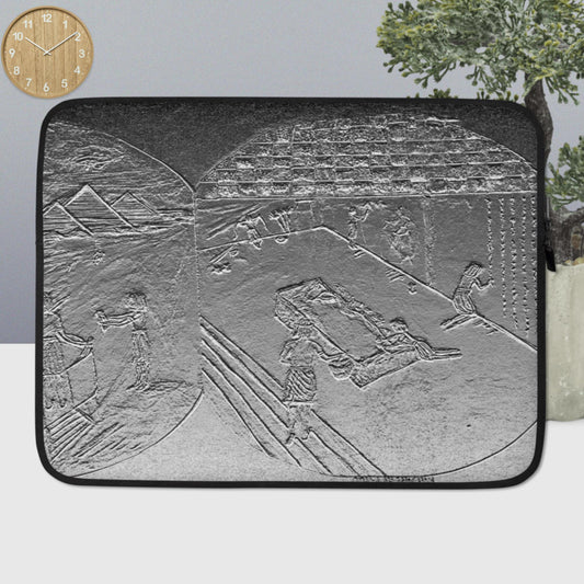 Chisel-to-Internet BasRelief Design Laptop Sleeve