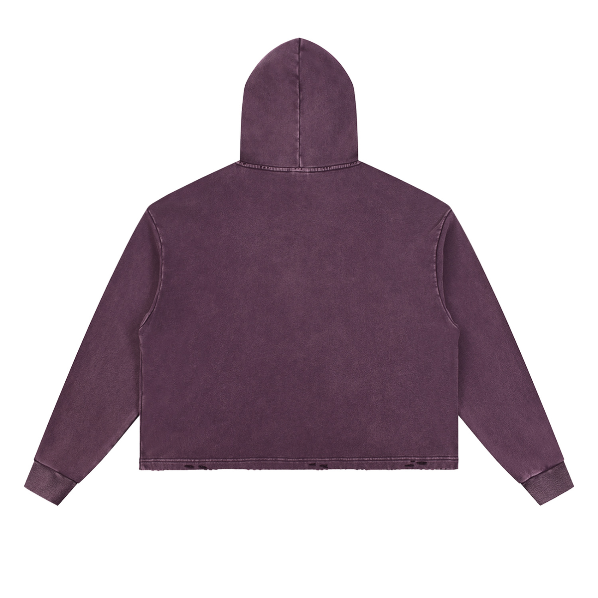 Hoodie, Vintage Washed Frayed-Hem | Wider-Belt-Sumo •Kanji