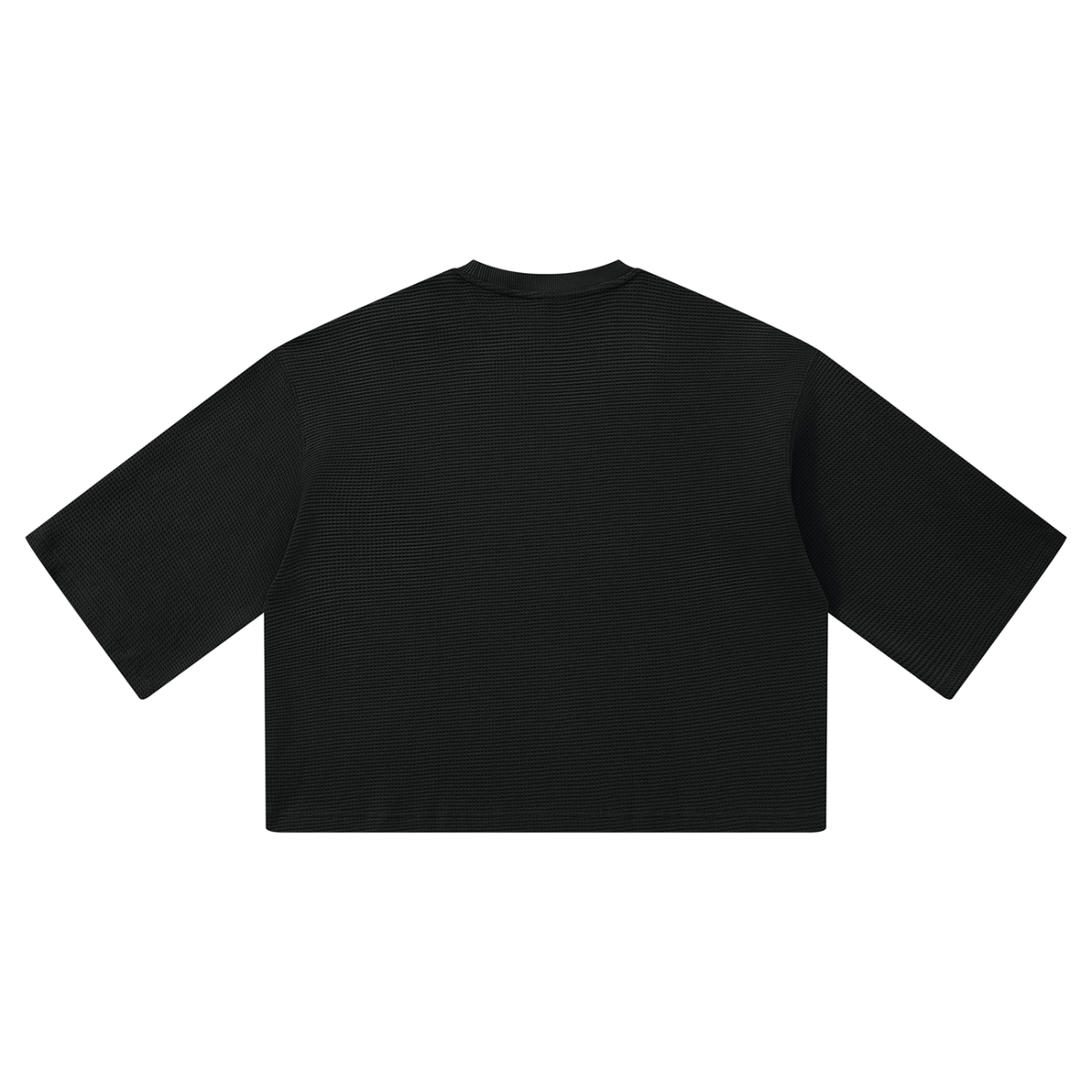 T-Shirt, Unisex Waffle Boxy | Logo_Red