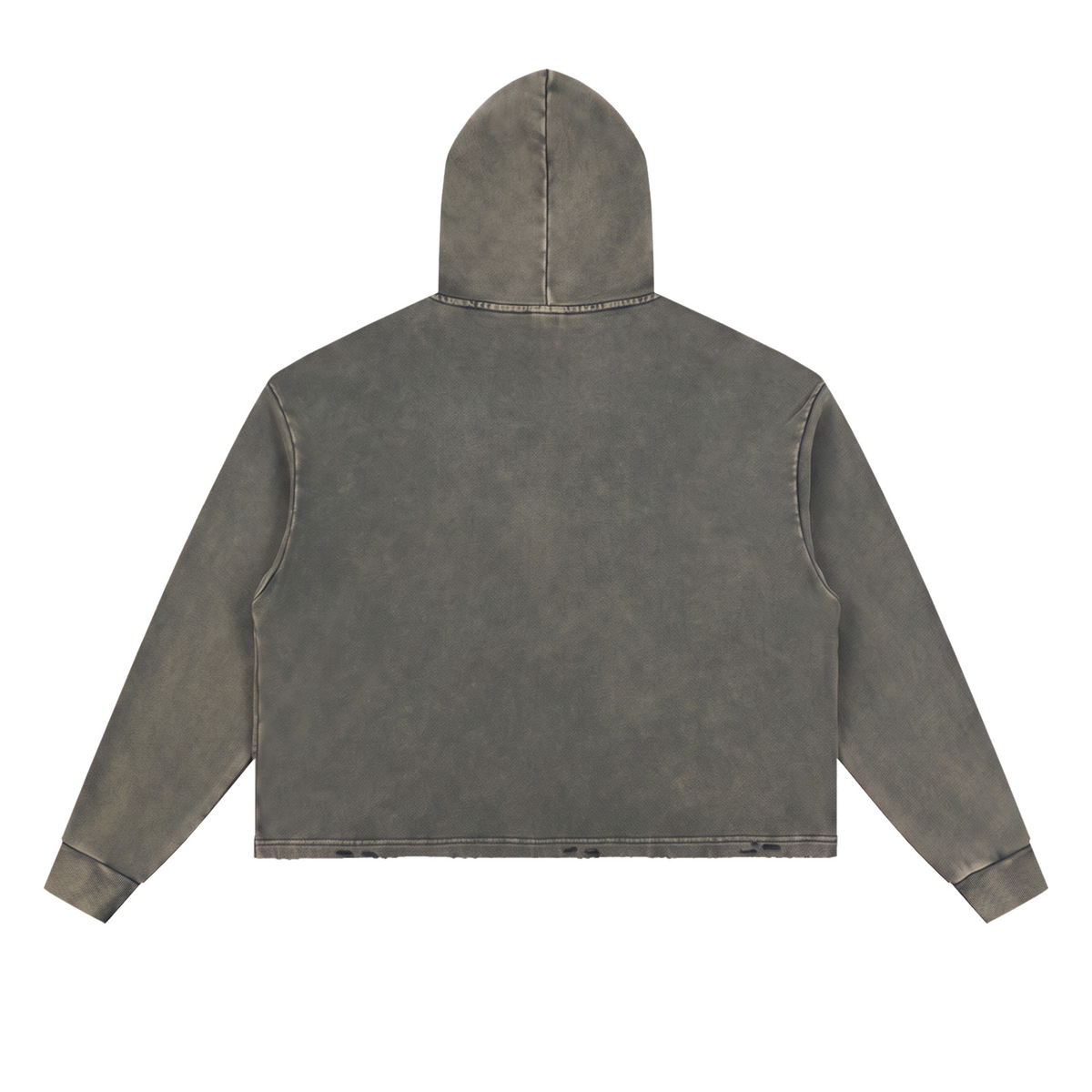 Hoodie, Vintage Washed Frayed-Hem | Wider-Belt-Sumo •Kanji