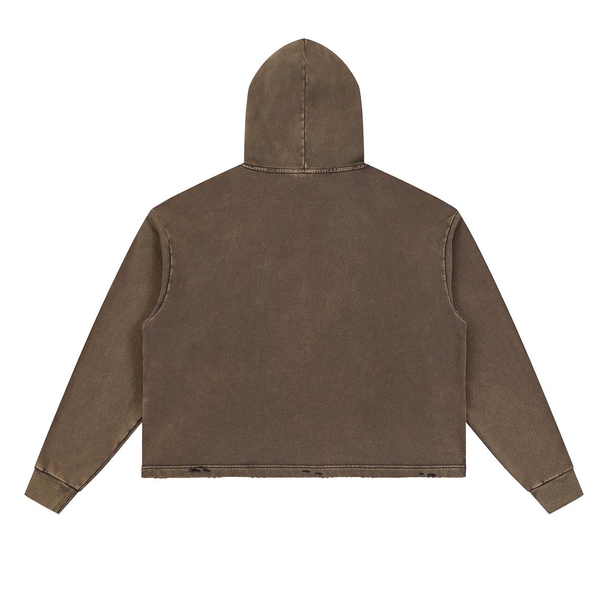 Hoodie, Vintage Washed Frayed-Hem | Wider-Belt-Sumo •Kanji