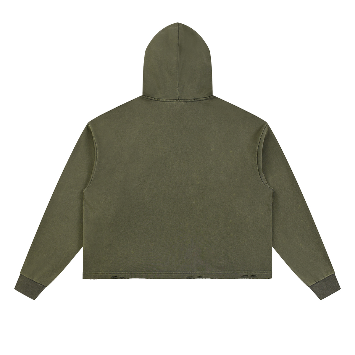 Hoodie, Vintage Washed Frayed-Hem | Wider-Belt-Sumo •Kanji