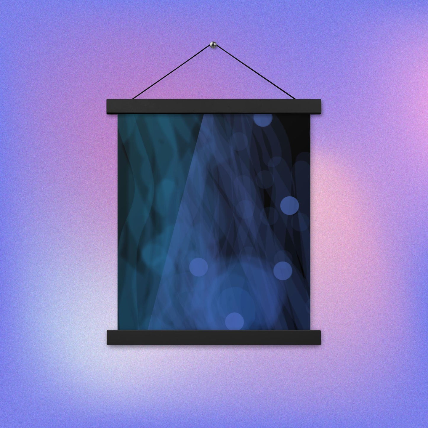 Floating Bubbles Poster with hangers