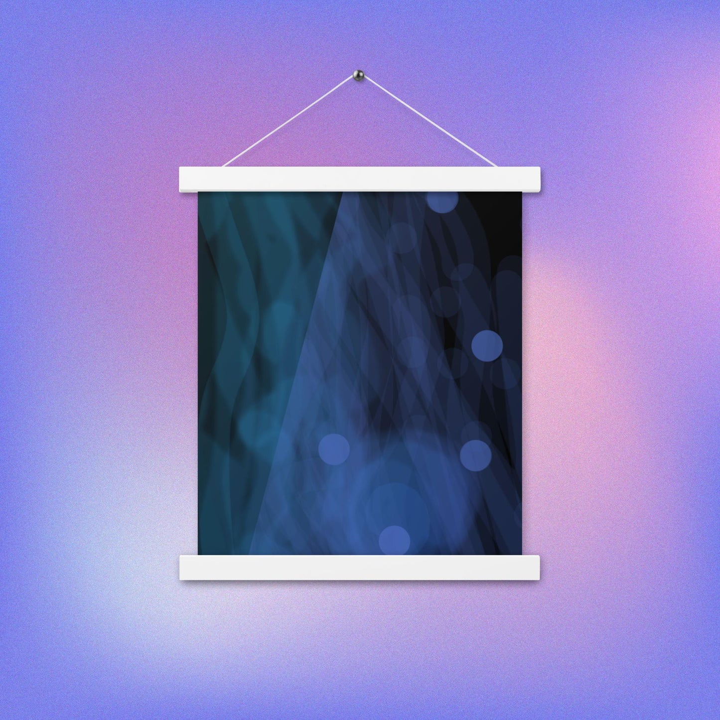 Floating Bubbles Poster with hangers