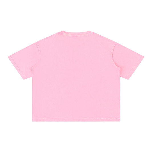 T-Shirt, Mineral Wash Boxy Cotton T-Shirt | Sumo•Kanji