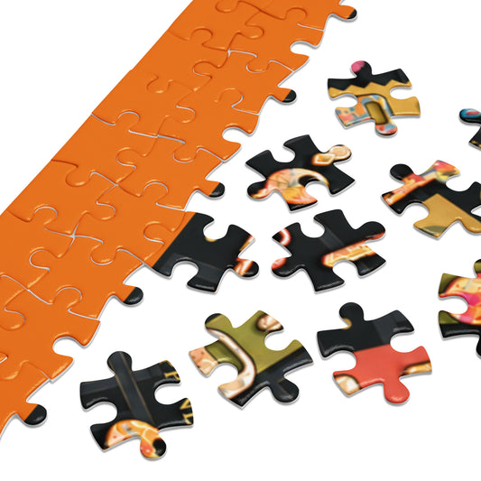 Keys to Happiness: An August Moon Meditation Puzzle — puzzle pieces detail, glossy finish, 500 pcs, PencilBoxPrints
