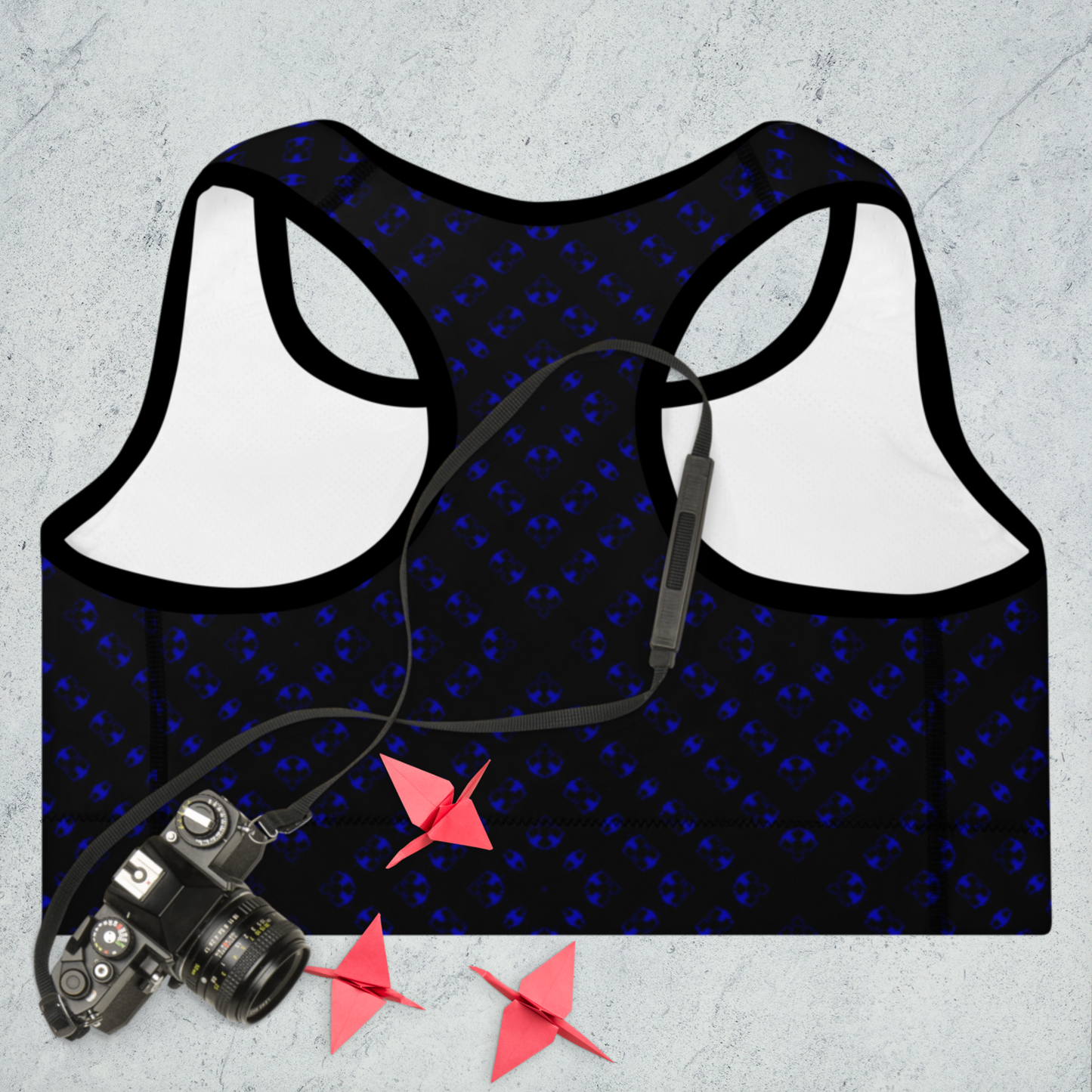 MidnightBlBlkPBP Padded Sports Bra