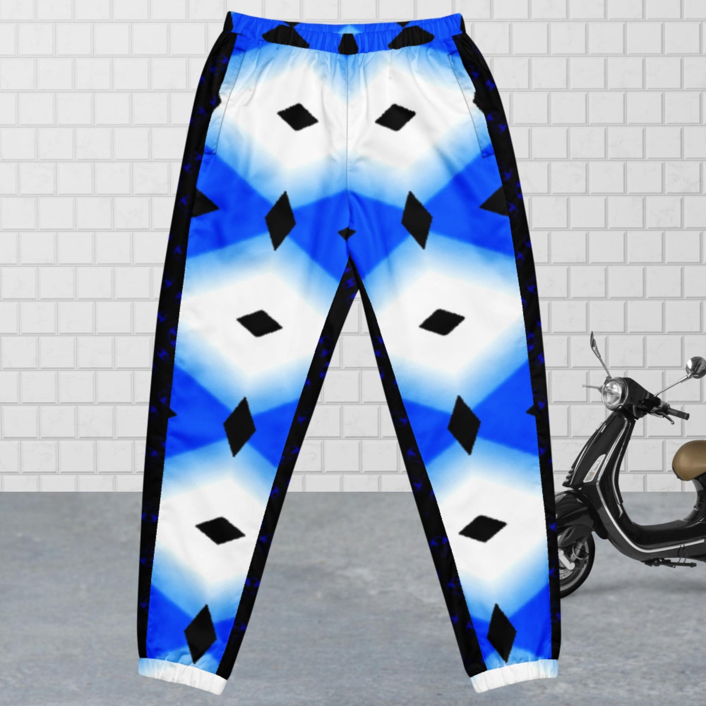 MidnightBlBlkDiamondPBP Unisex Track Pants