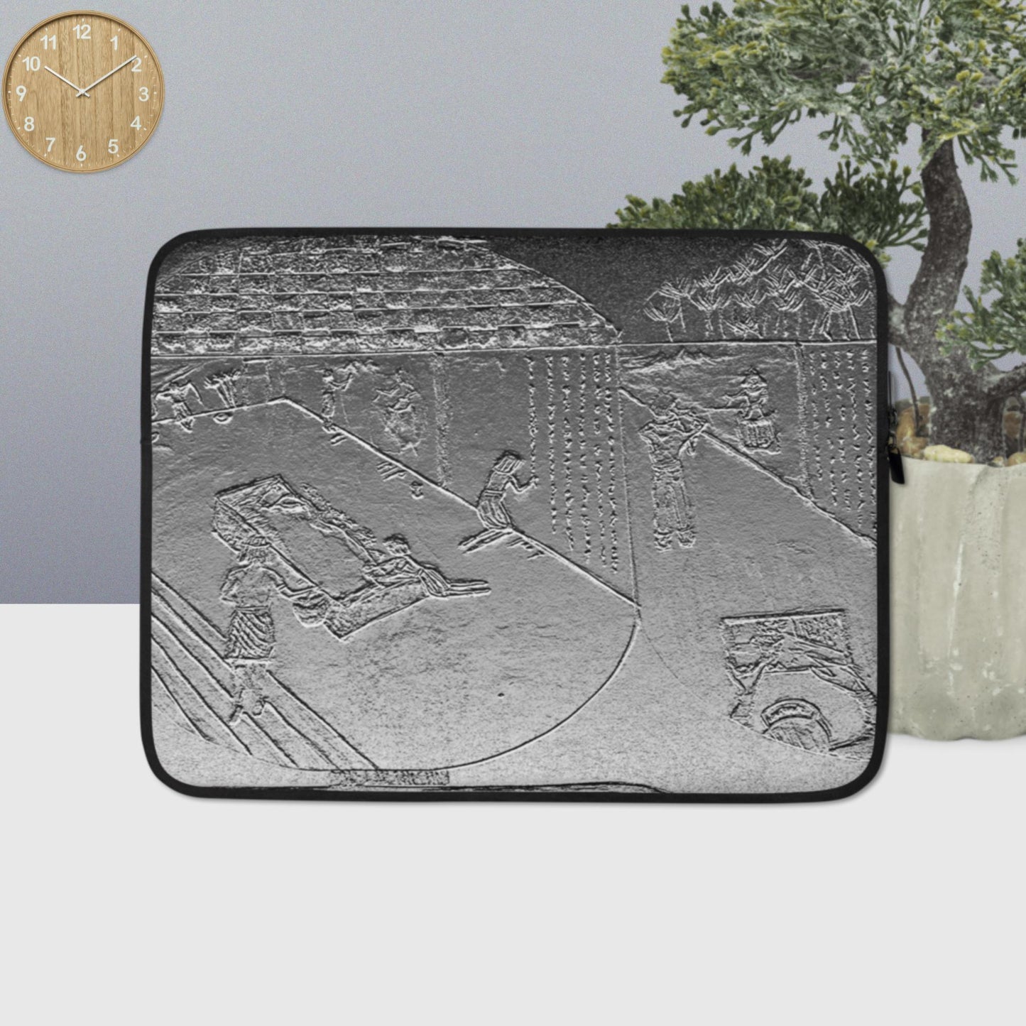 Chisel-to-Internet  BasRelief Design Laptop Sleeve