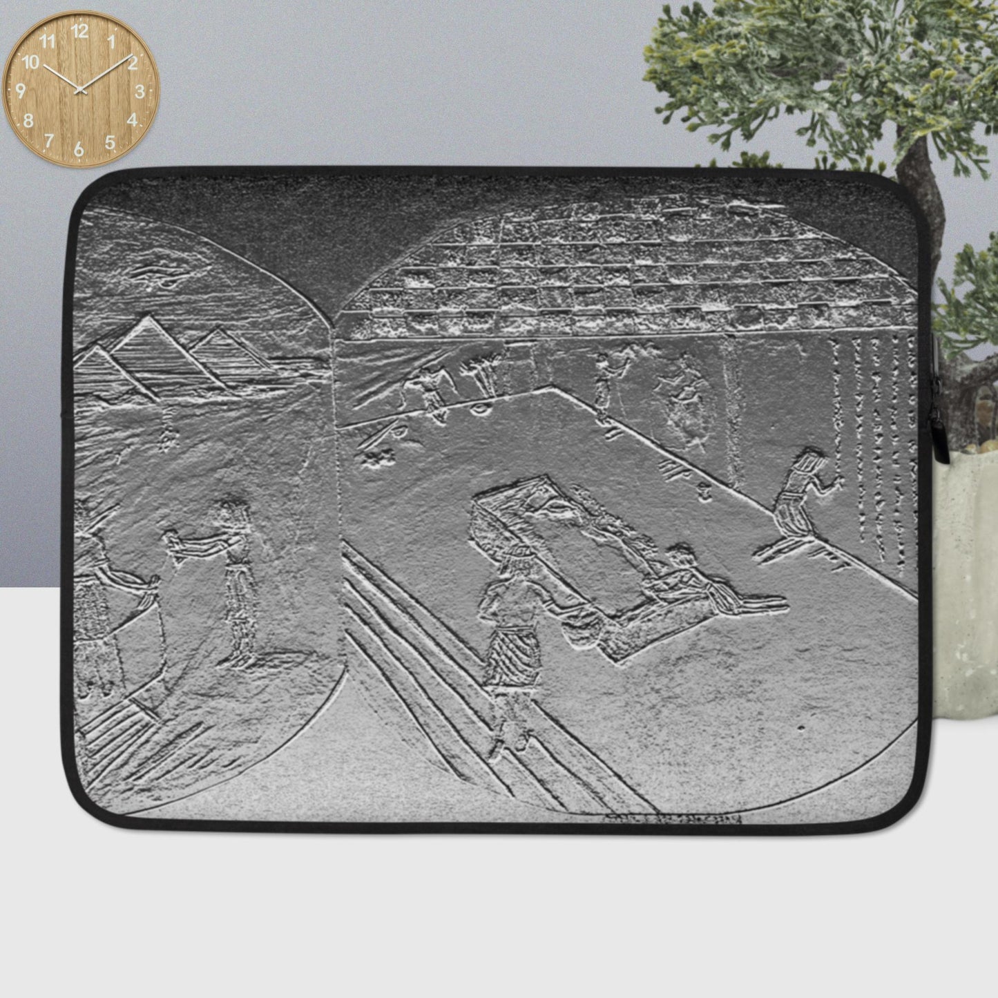 Chisel-to-Internet  BasRelief Design Laptop Sleeve